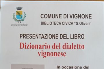Presentazione del libro &quot;Dizionario del dialetto vignonese&quot;